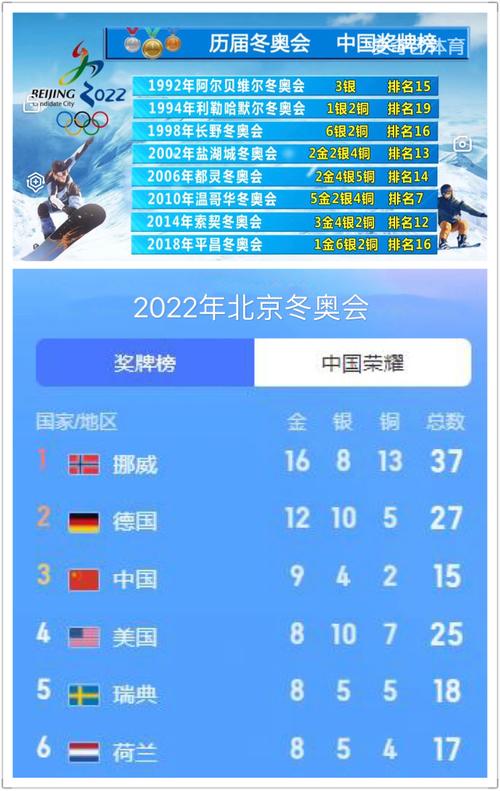 中国在冬奥上的成绩